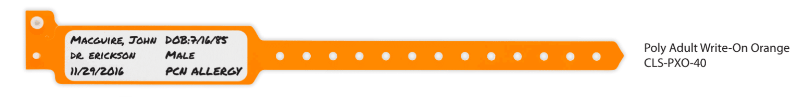 Braccialetti Ospedalieri Hospital Wristbands