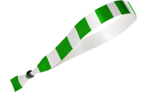 Tessuto Verde Strisce Bianche