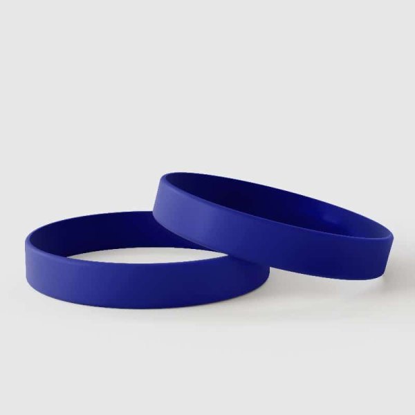 Braccialetti in silicone semplici blu scuro