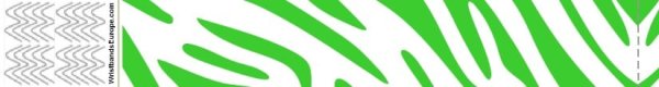 Braccialetti Verde Zebra Tyvek Semplici