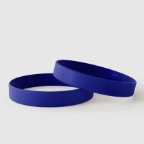 Braccialetti in silicone semplici blu scuro