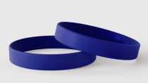 Braccialetti in silicone semplici blu scuro