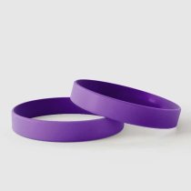 Viola Semplice - Braccialetti in Silicone Semplici