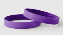 Viola Semplice - Braccialetti in Silicone Semplici