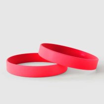 Rosso Semplice - Braccialetti in Silicone Semplici